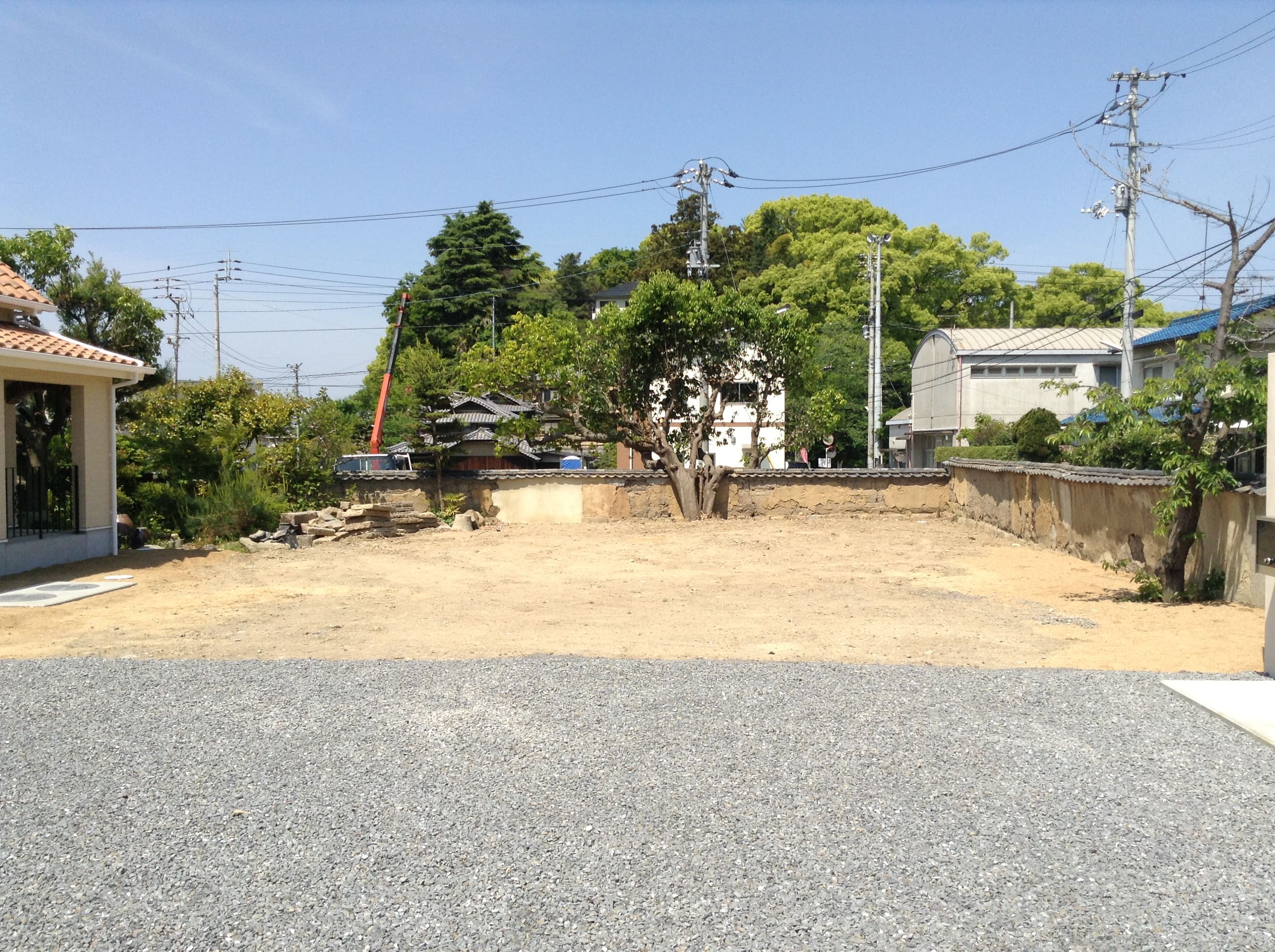 庭の撤去工事